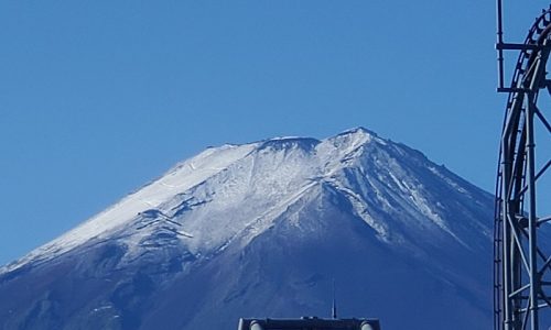 2020年の富士山初冠雪