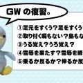 GWの復習。