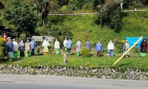 奥多摩町のかかし