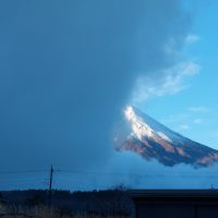 富士山半分。