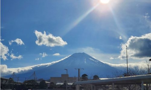 ベールアップ富士山。