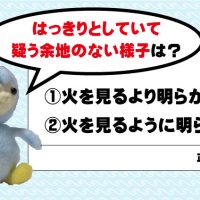 火を見るより明らか？火を見るように明らか？どっち？