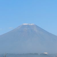 富士山、初冠雪2022年9月30日。