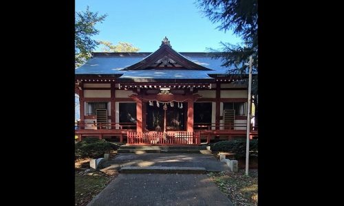 向原小明見冨士浅間神社