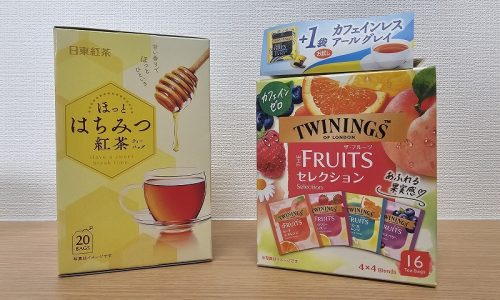 『はちみつ紅茶』と『FRUITSセレクション』