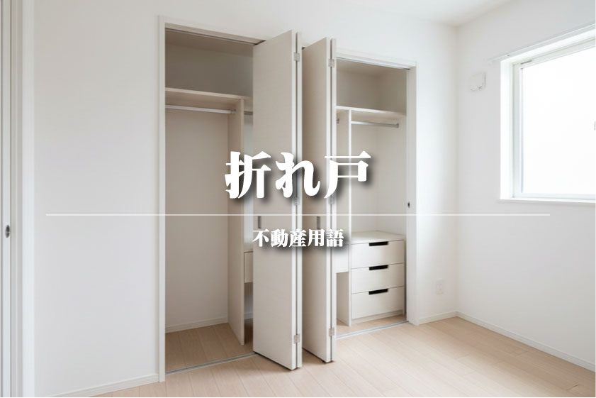 折れ戸（折戸）とは？【不動産用語解説】～デッドスペースを減らして空間を有効活用する賢い扉の選び方～