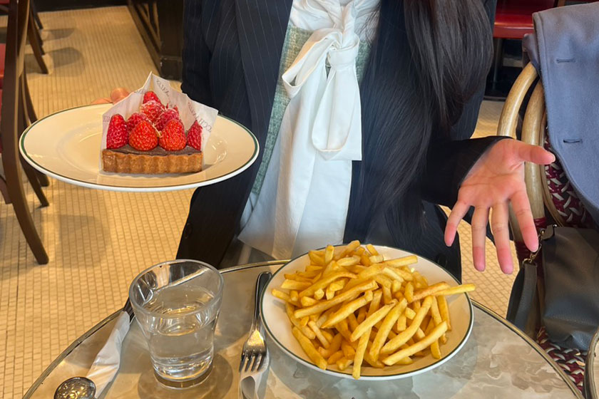 いちごタルトとポテト