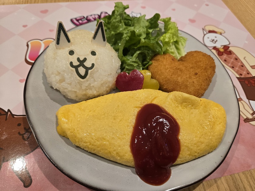 バレンタインネコプレート